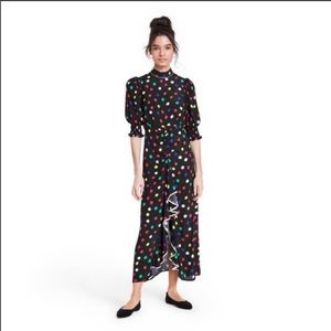 NWT Target x RIXO - Polka Dot Mock Neck Dress